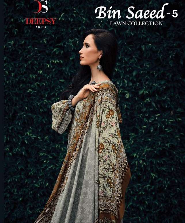 Bin Saeed Lawn -5 by Deepsy Open Pics-B